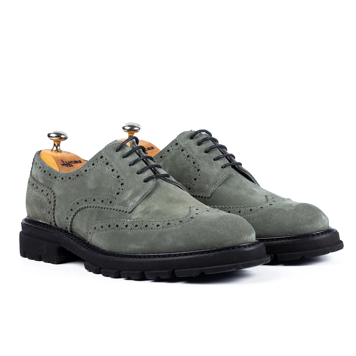 Lucas Shoes Elegant 550 pantofi vernil velur piele