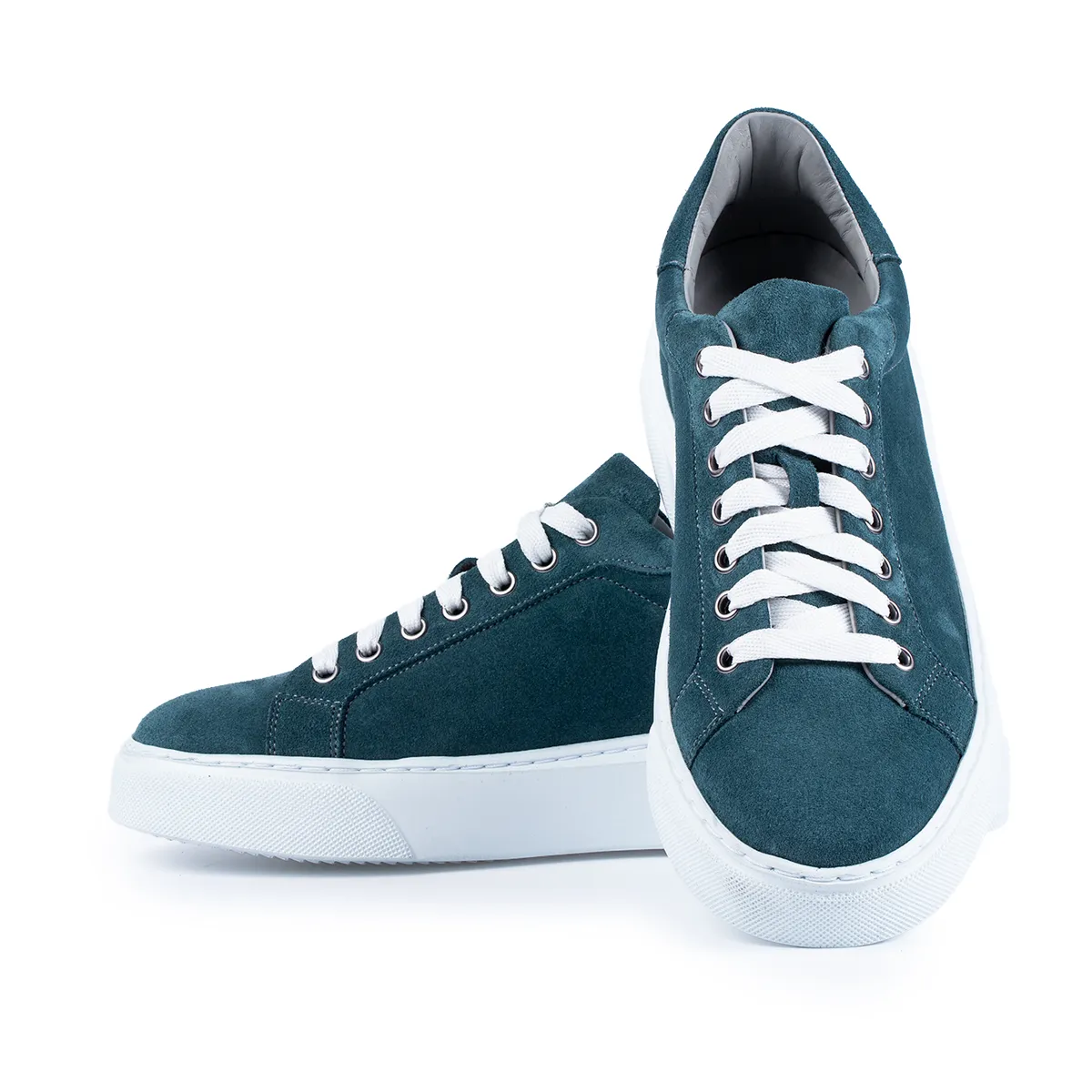 Lucas Shoes 510 Turcuaz sneakers velur piele