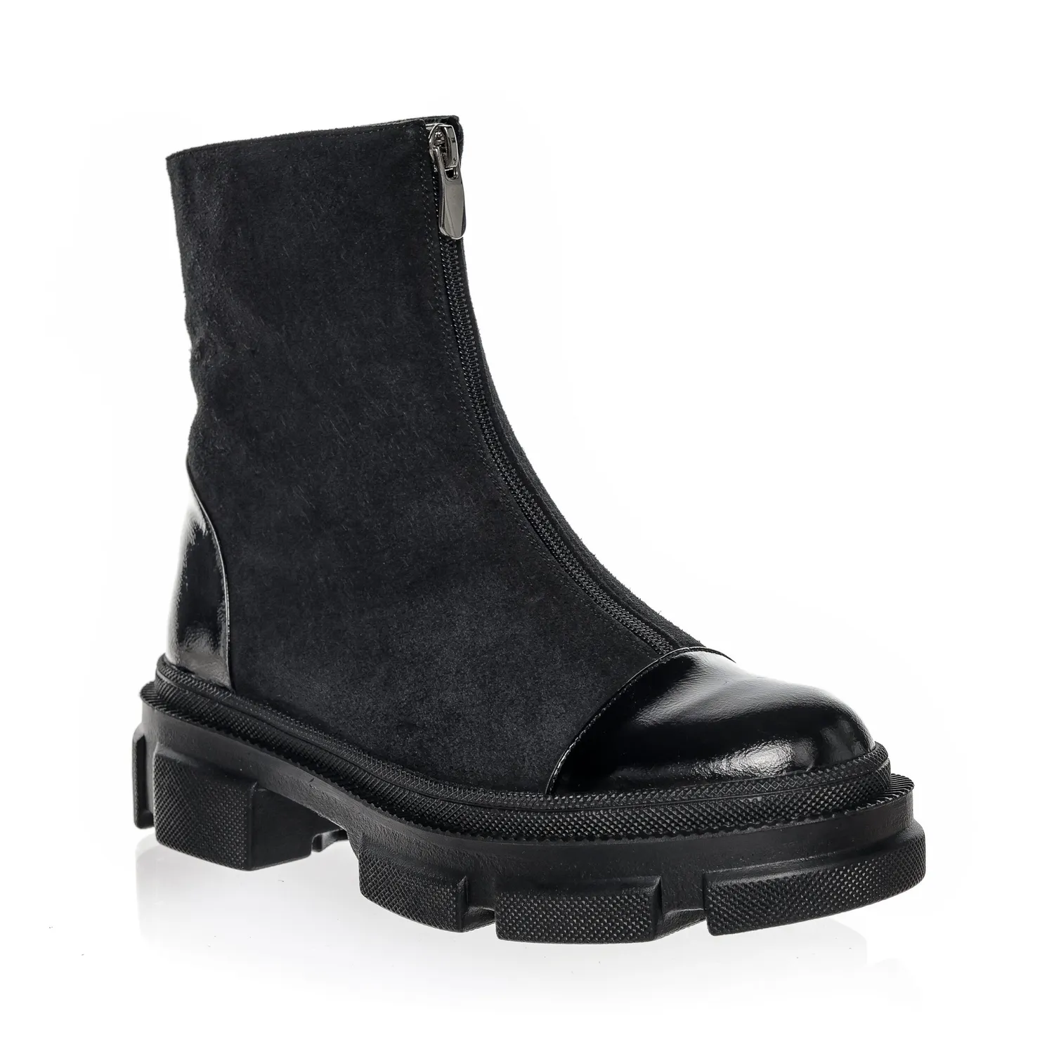 Catinca Shoes BC25 NANL bocanci dama piele negru mixt