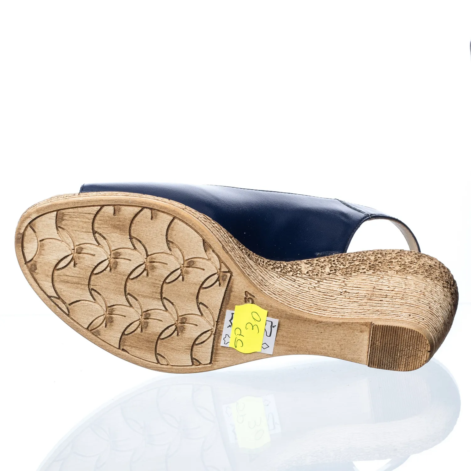 Catinca Shoes SP 30 BL sandale damă piele bleumarin