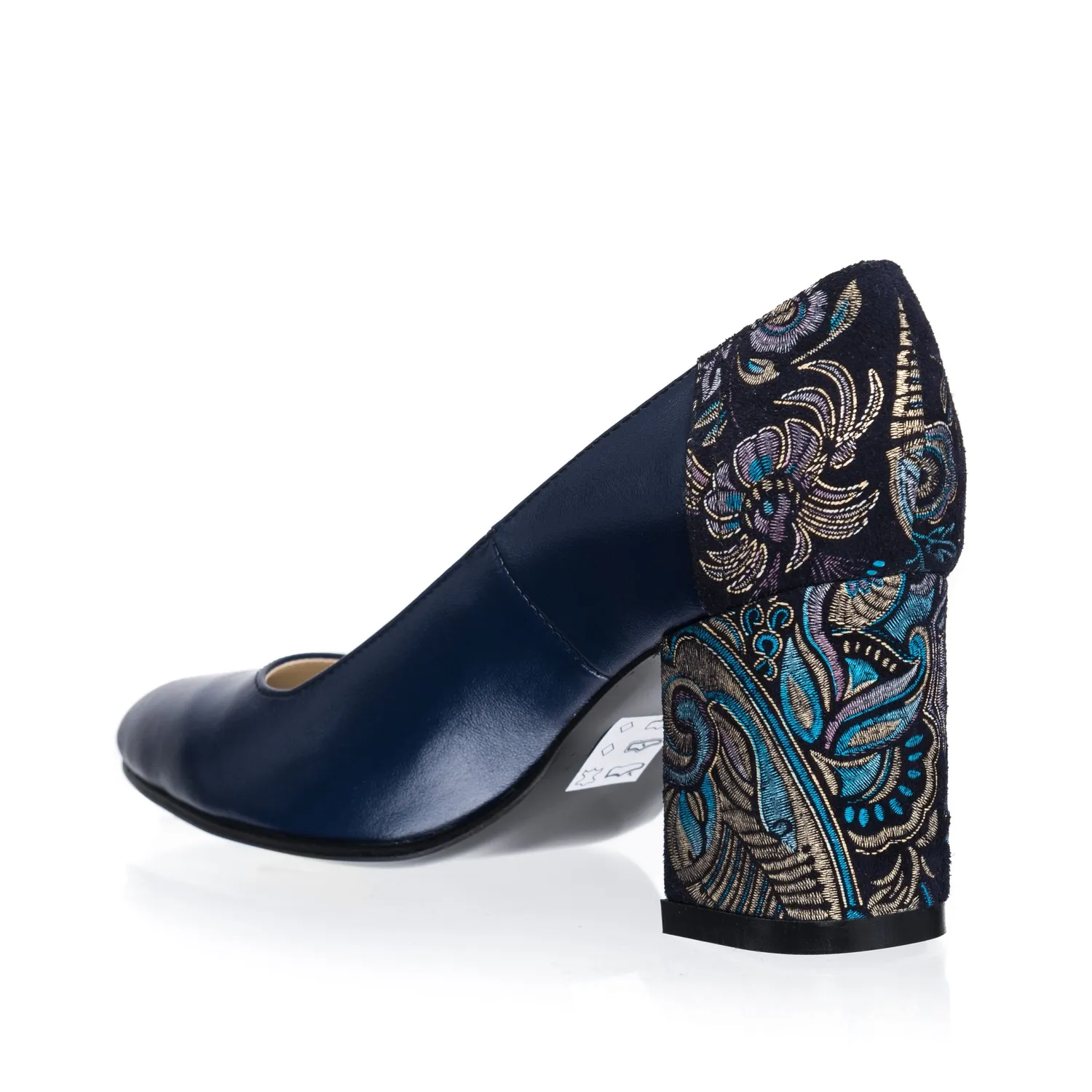 Catinca Shoes R12 ASN pantofi dama piele albastru negru