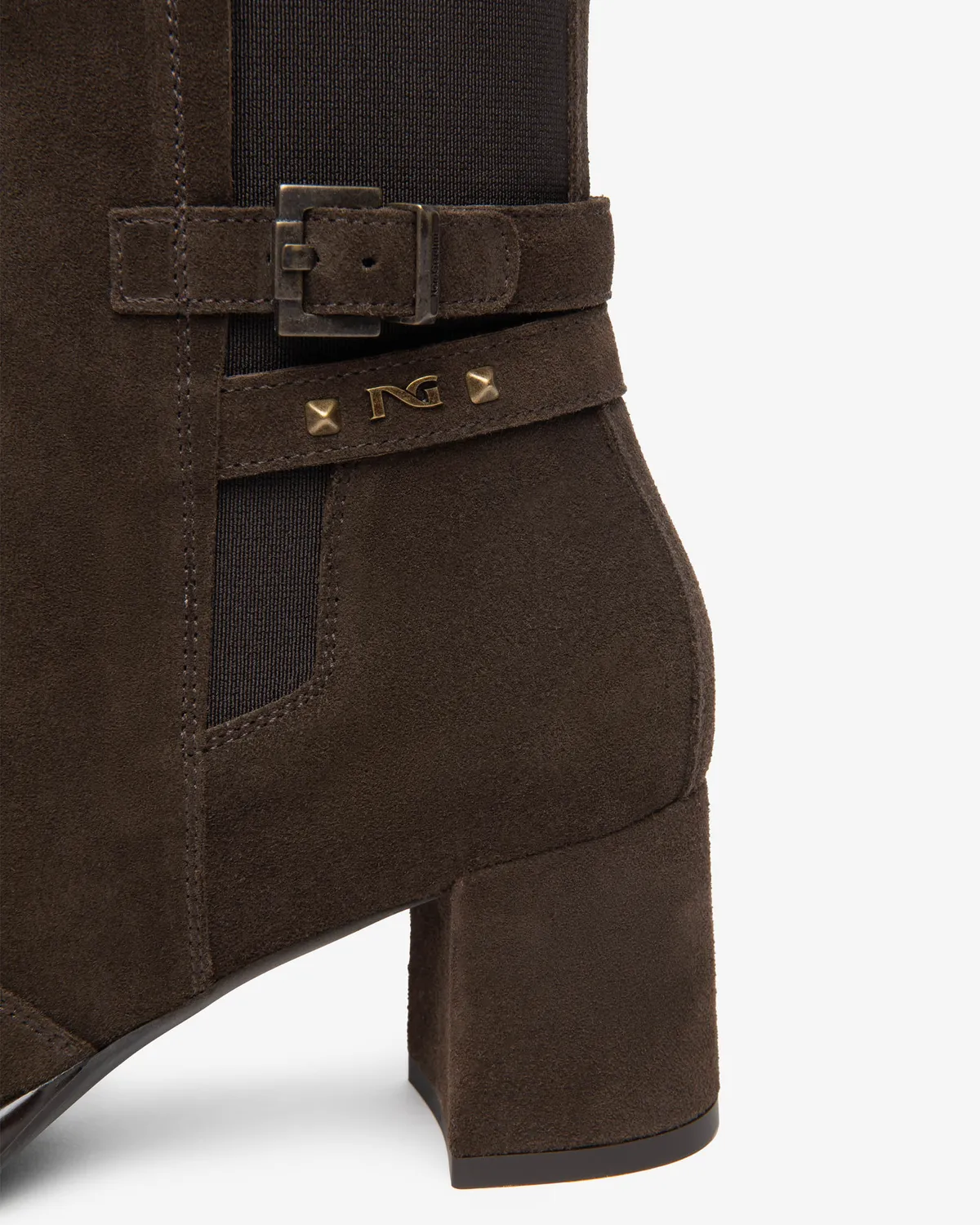 NeroGiardini botine dama piele intoarsa toc 60 mm