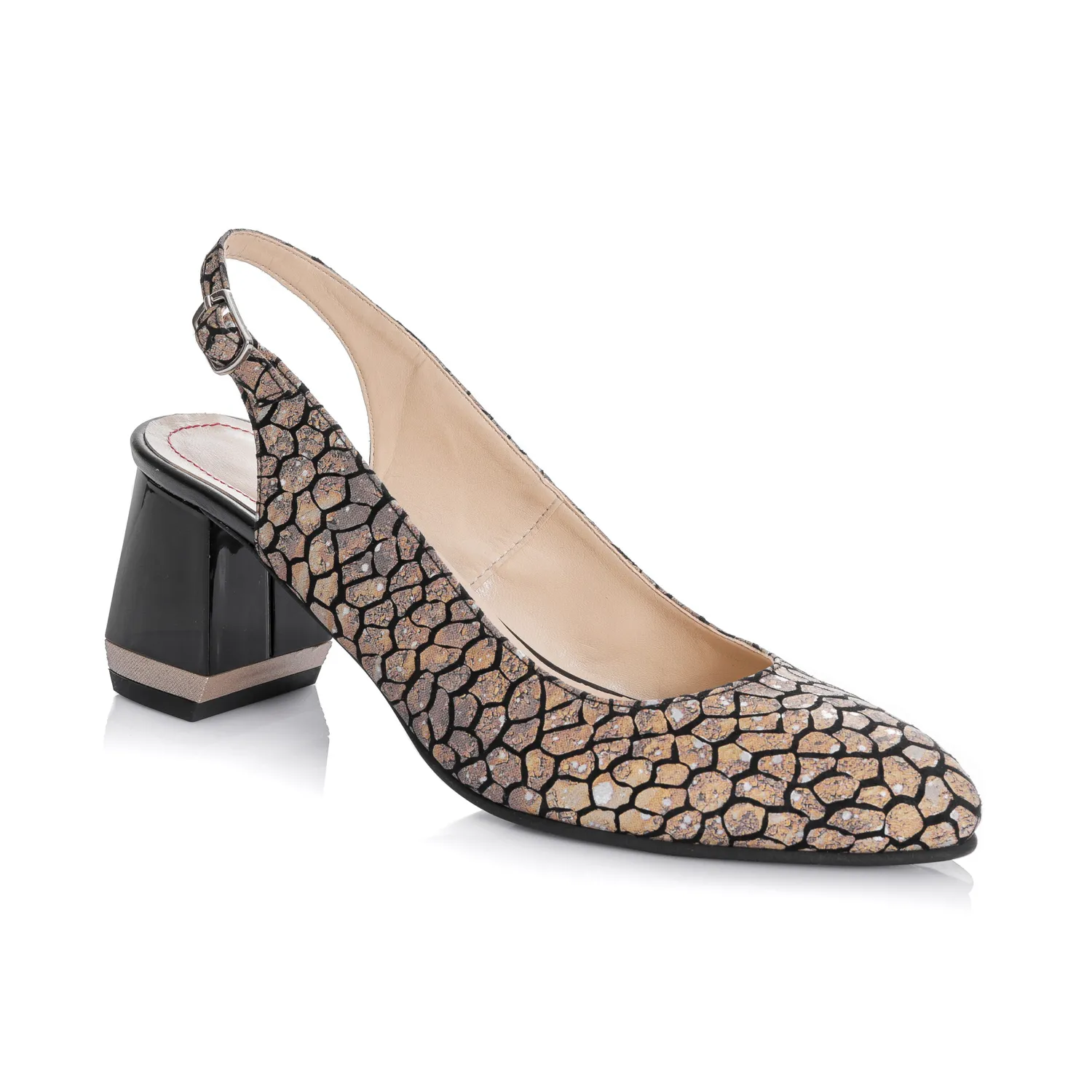 Catinca Shoes D20 Maro Ponei sandale dama piele naturala
