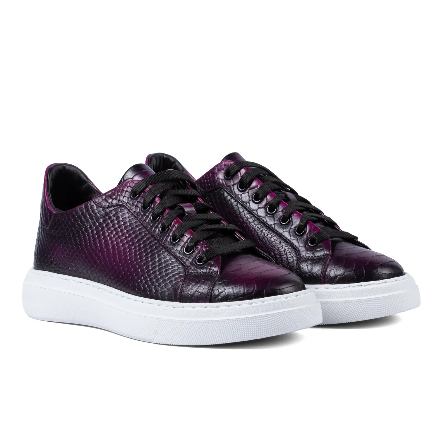 Lucas Shoes 513 Chile Bordo sneakers piele naturala