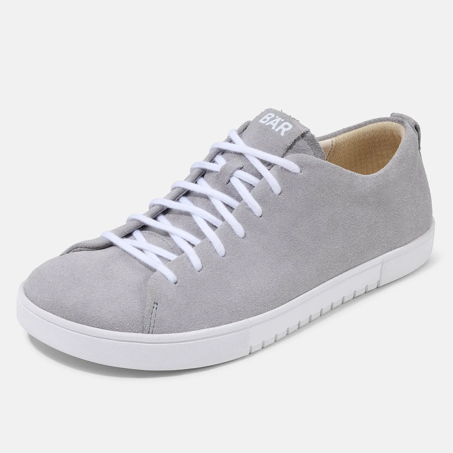 BÄR Dale 2.0 sneakers piele întoarsă gri deschis