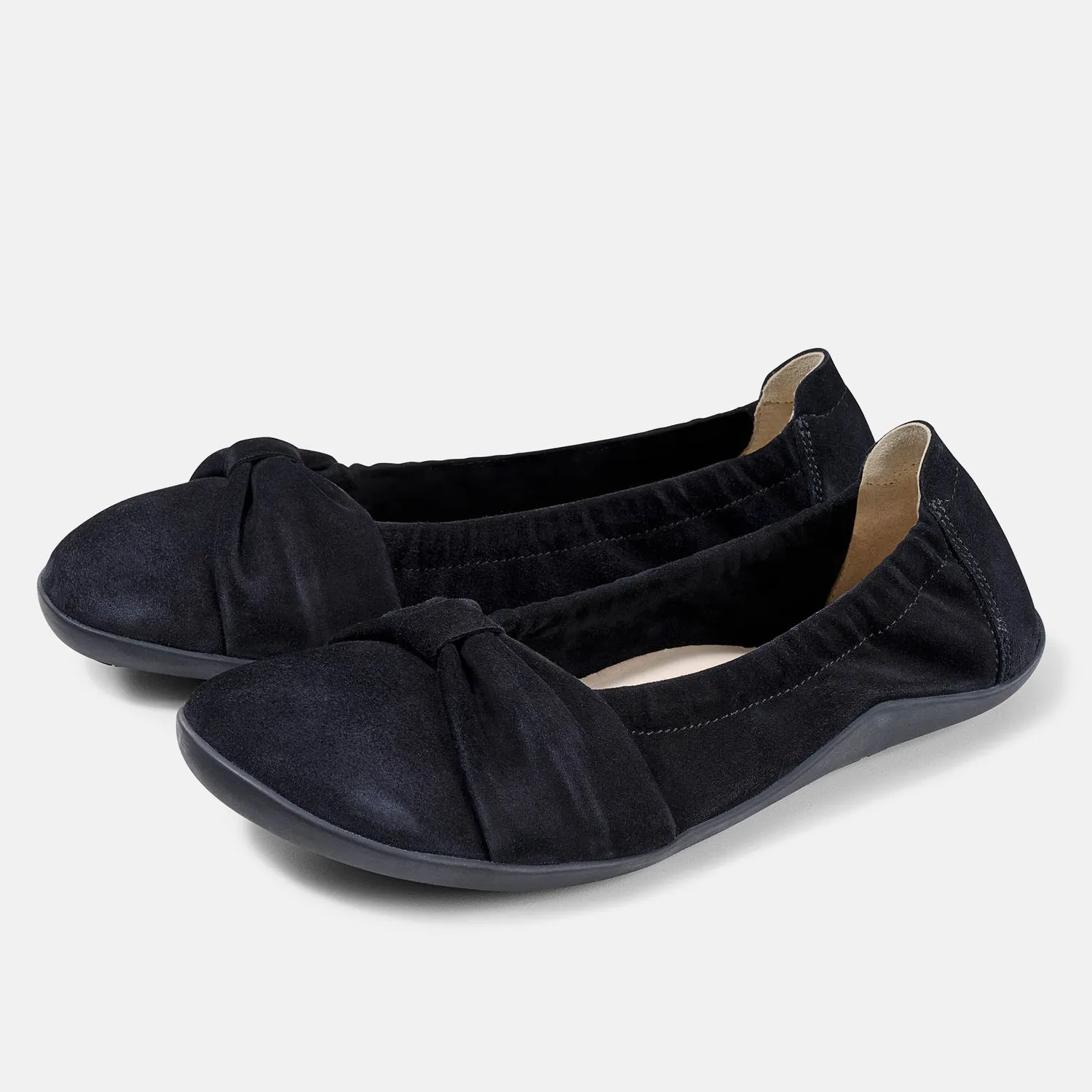 Bär B Barefoot Elly balerini negri piele capră