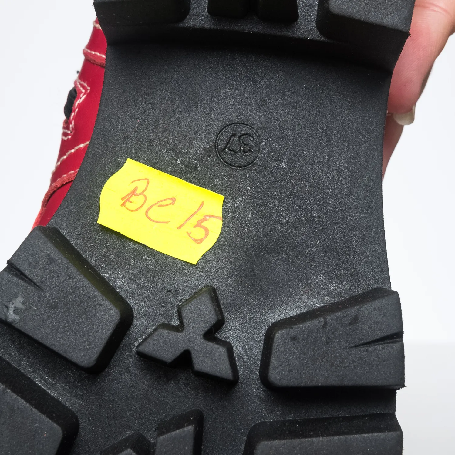 Catinca Shoes BC15 RVN bocanci piele roșu negru