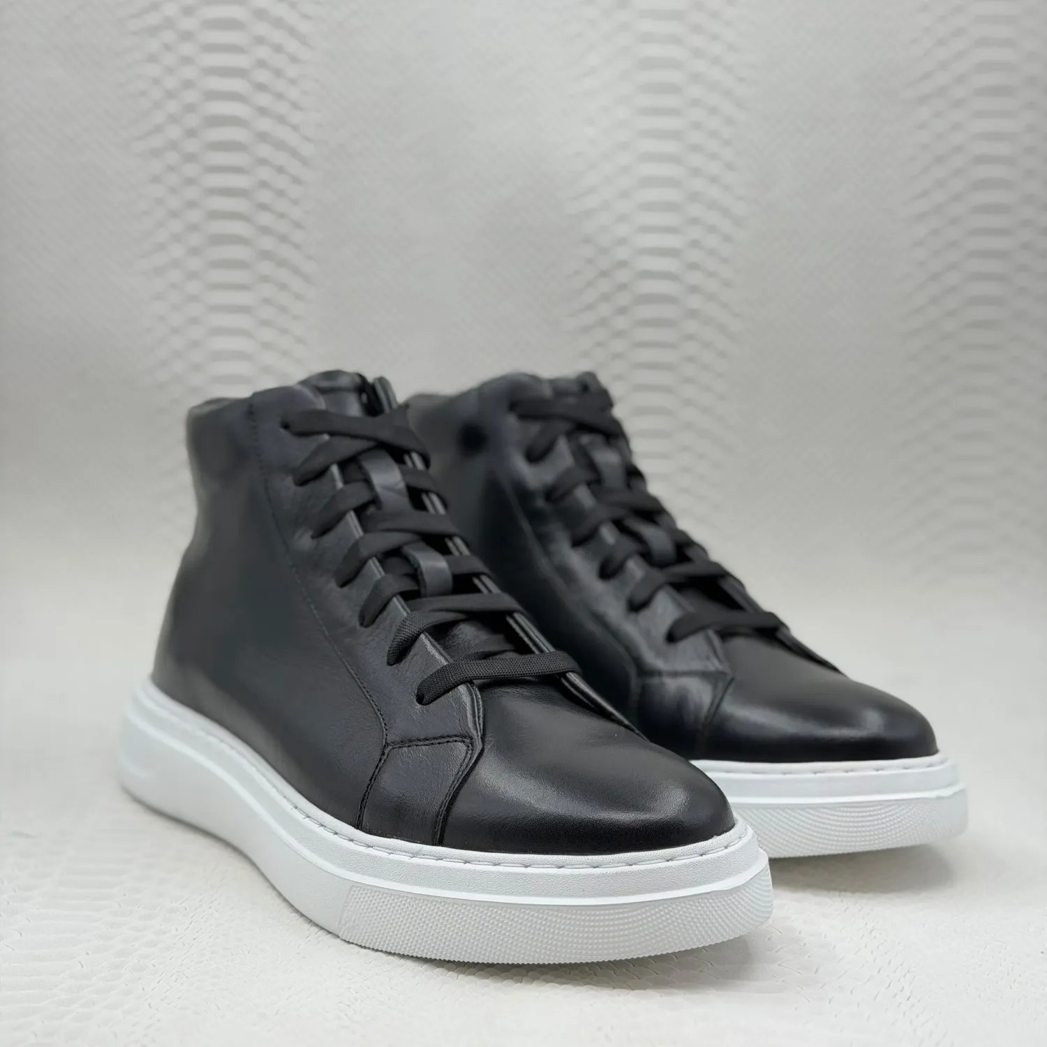Lucas Shoes 855 A ghete negre piele iarna