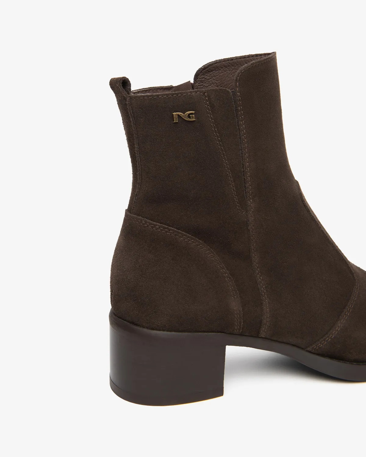 NeroGiardini botine dama piele intoarsa toc 40 mm