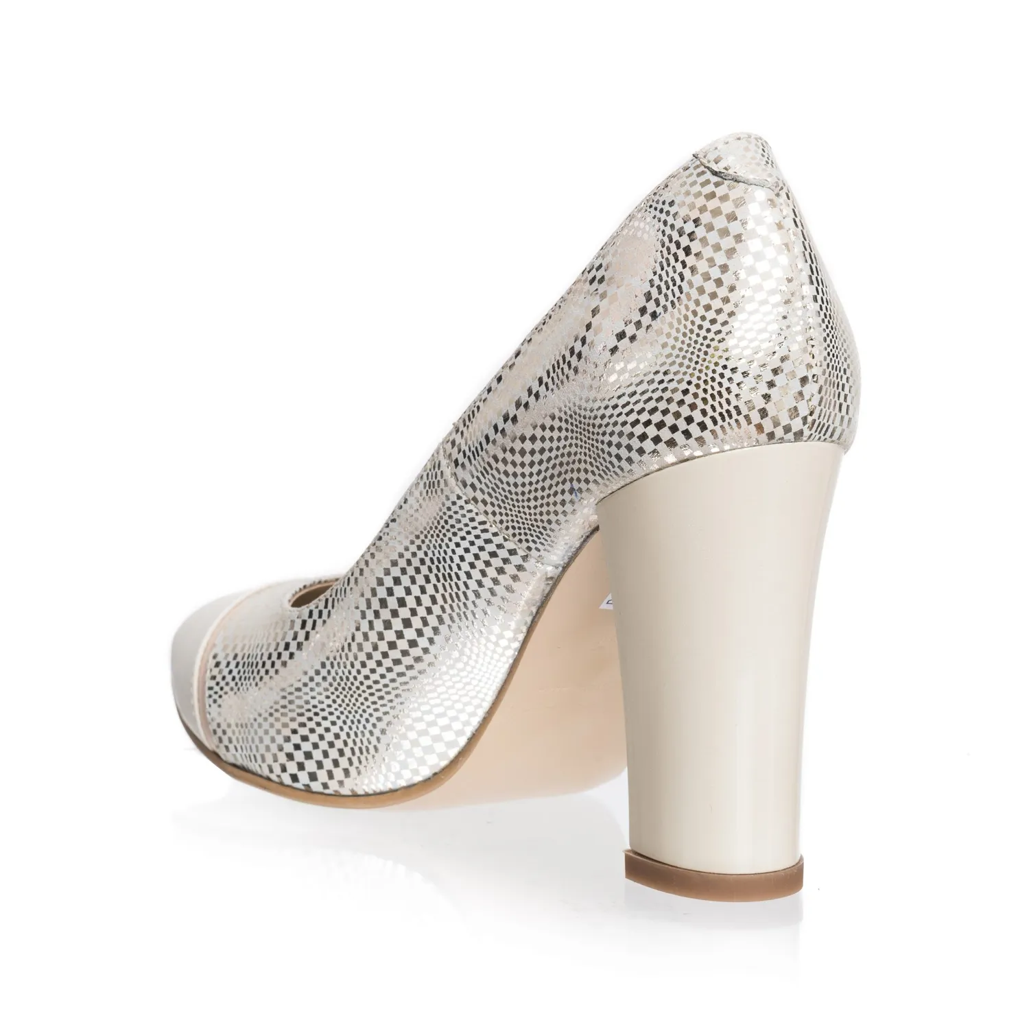 Catinca Shoes 2696 MABN pantofi dama piele mozaic auriu