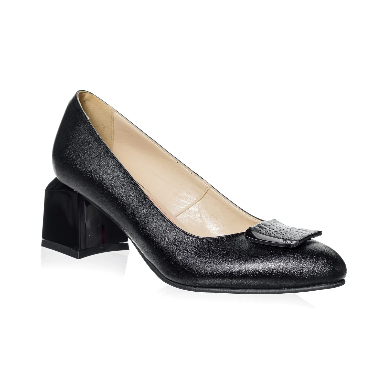 Catinca Shoes A32 NB pantofi dama piele naturala negru box