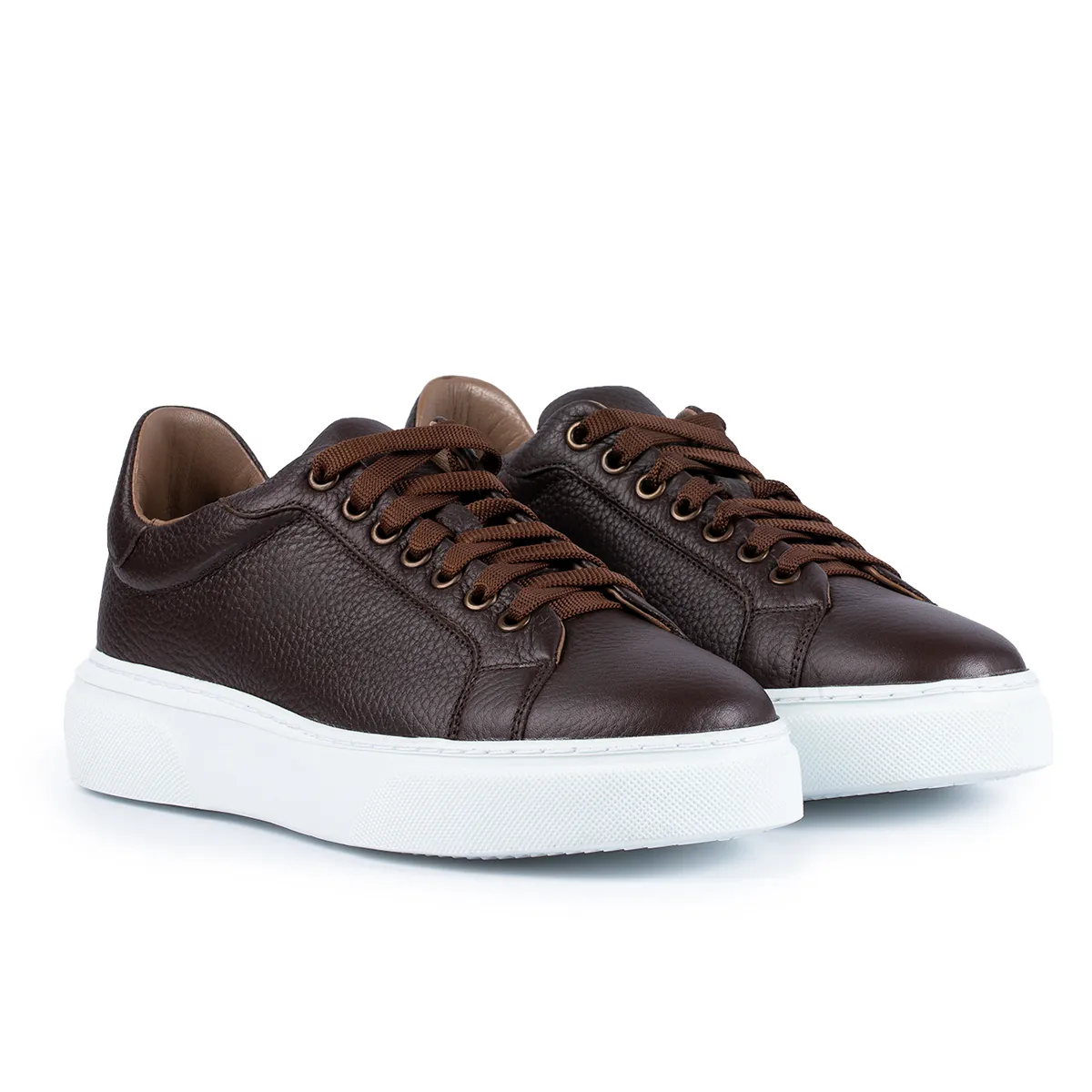 Lucas Shoes 510 sneakers piele bizon maro