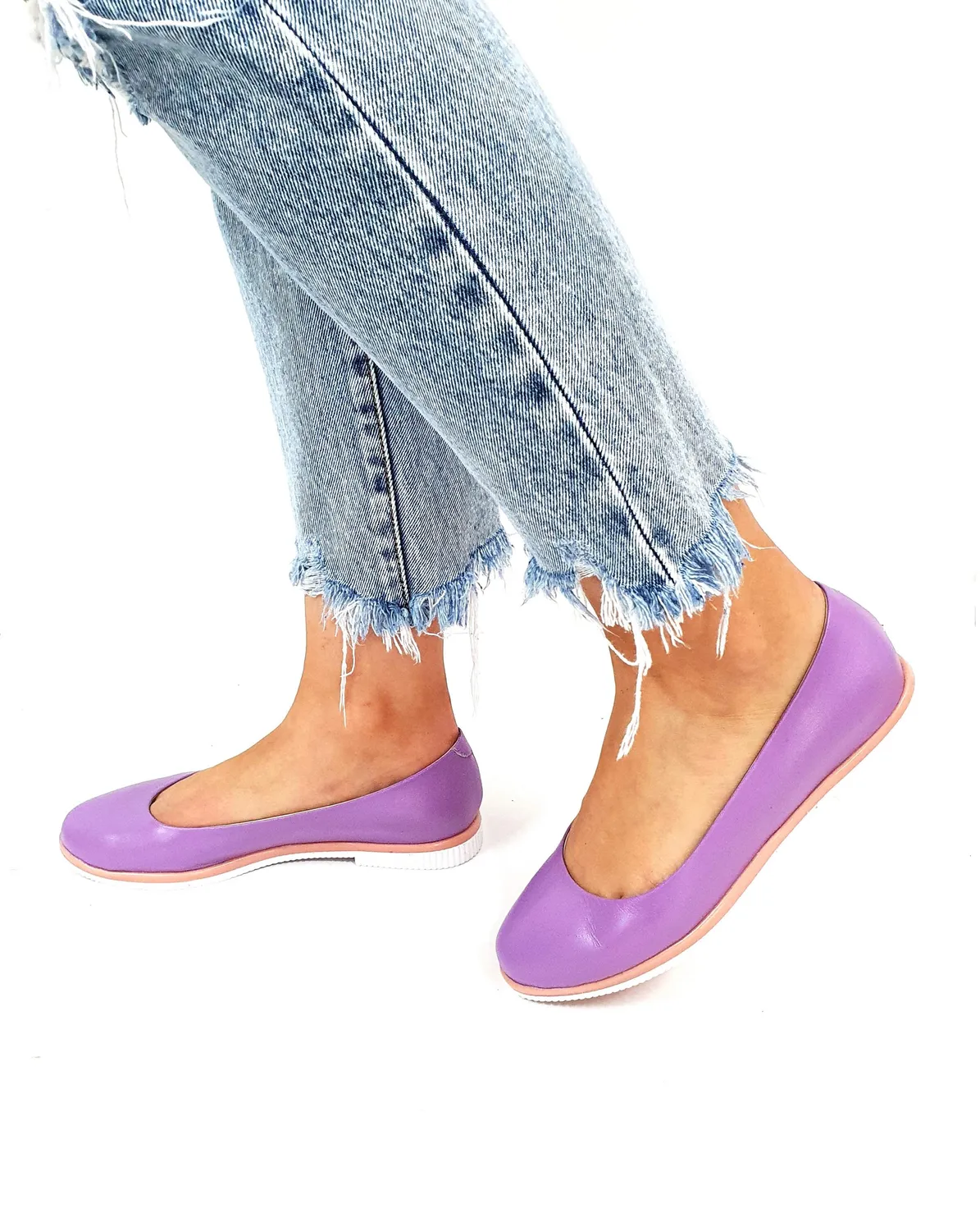 Catinca Shoes BL1 L balerini dama piele lila