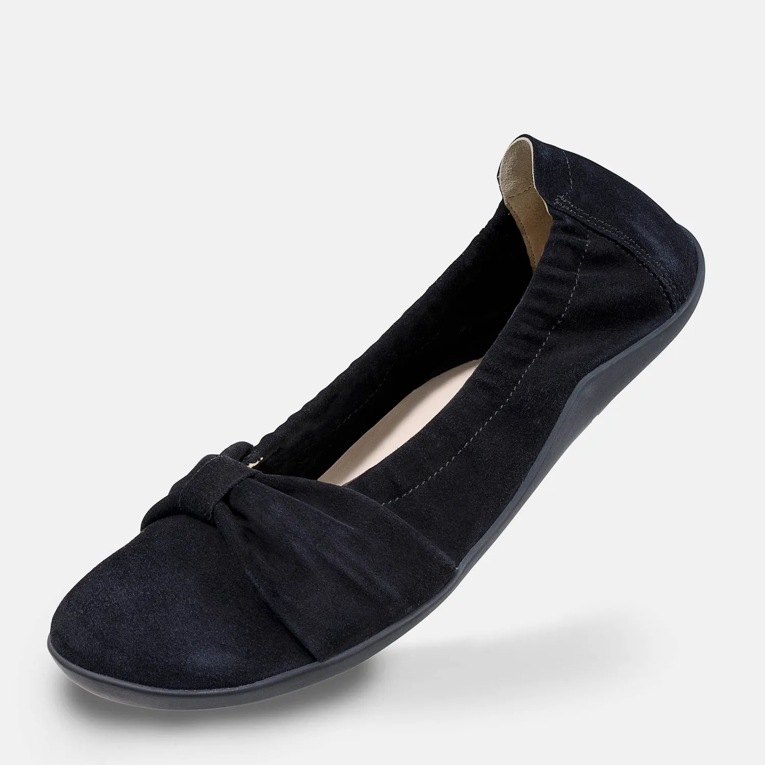 Bär B Barefoot Elly balerini negri piele capră