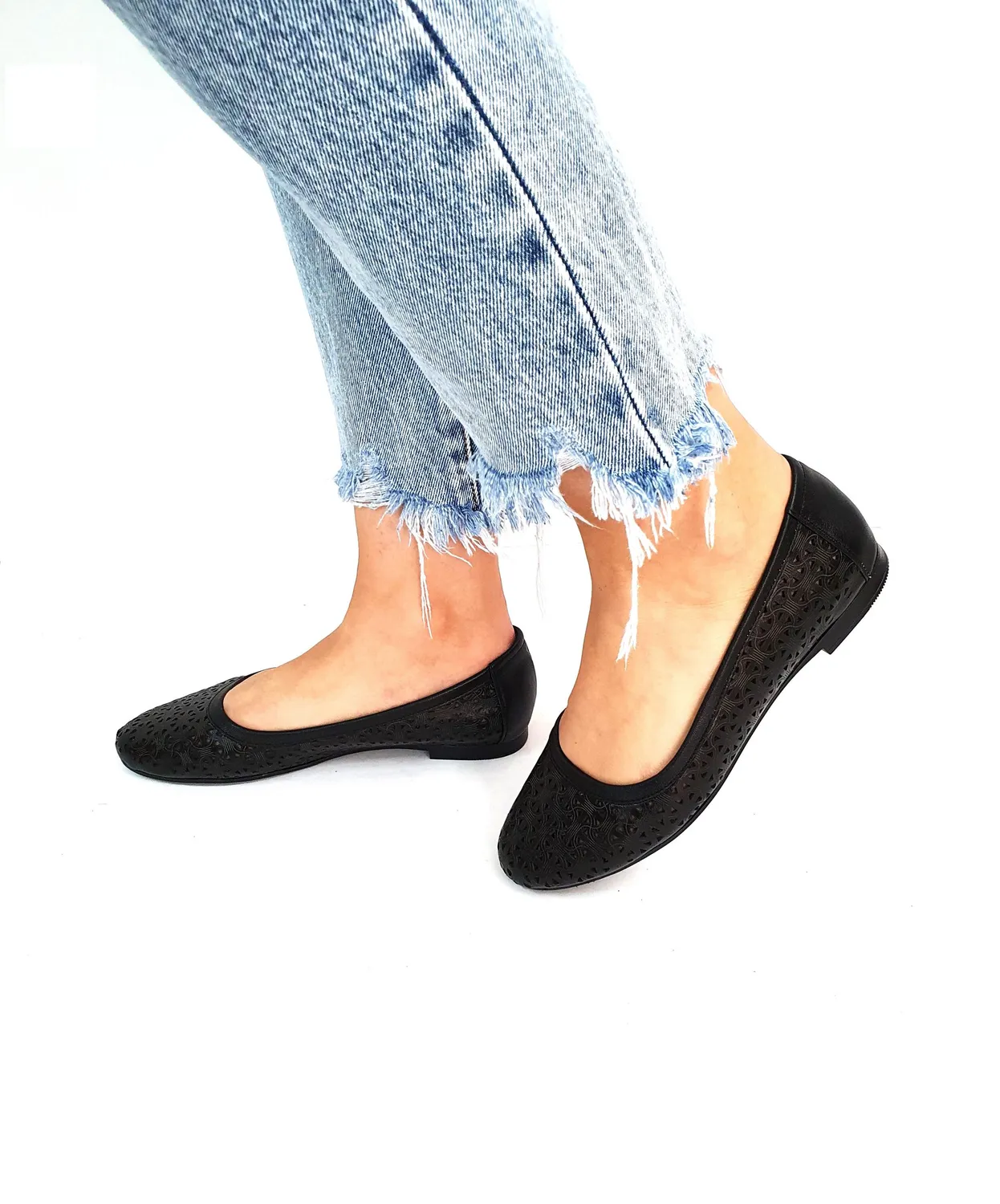 Catinca Shoes BL 4 N balerini dama piele negru