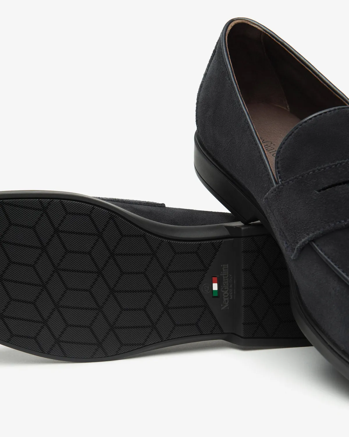 NeroGiardini mocasini barbati piele intoarsa clasici