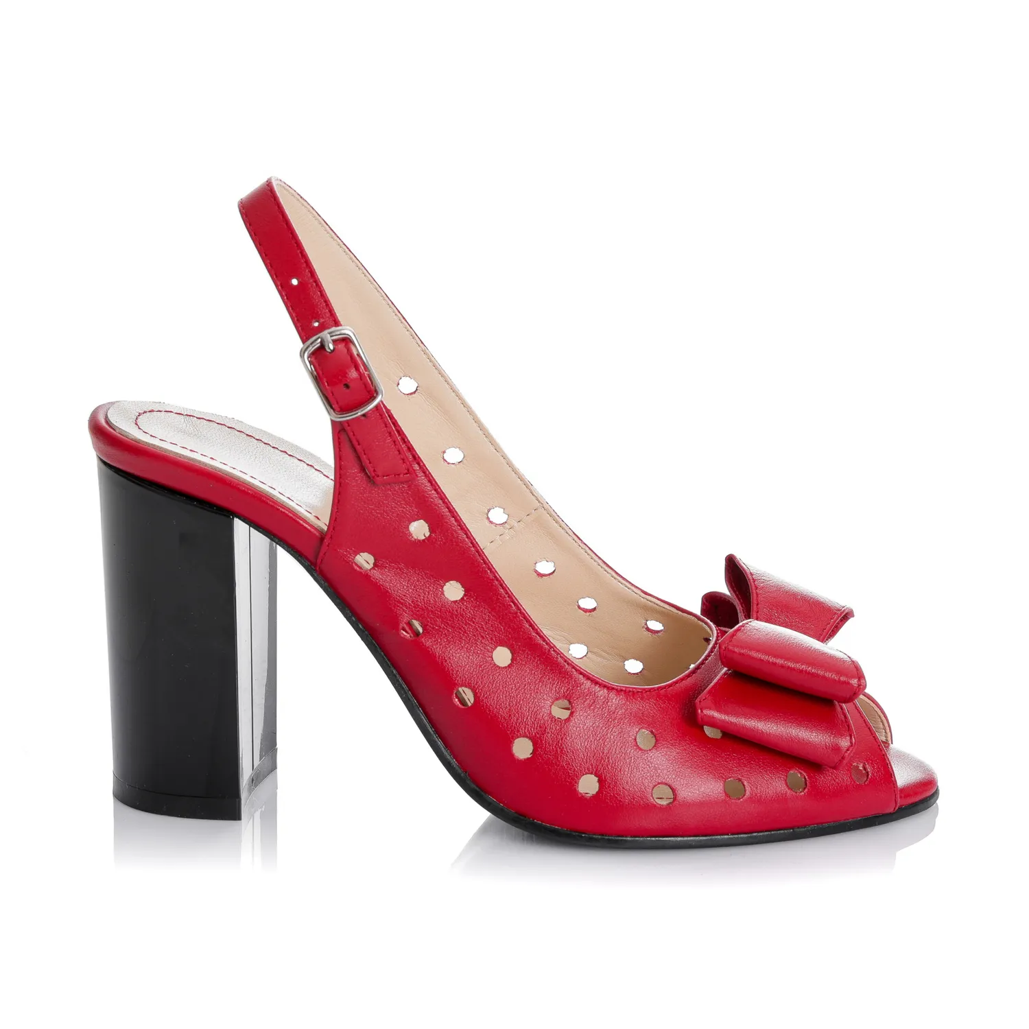 Catinca Shoes F24 RB sandale rosu box piele naturala