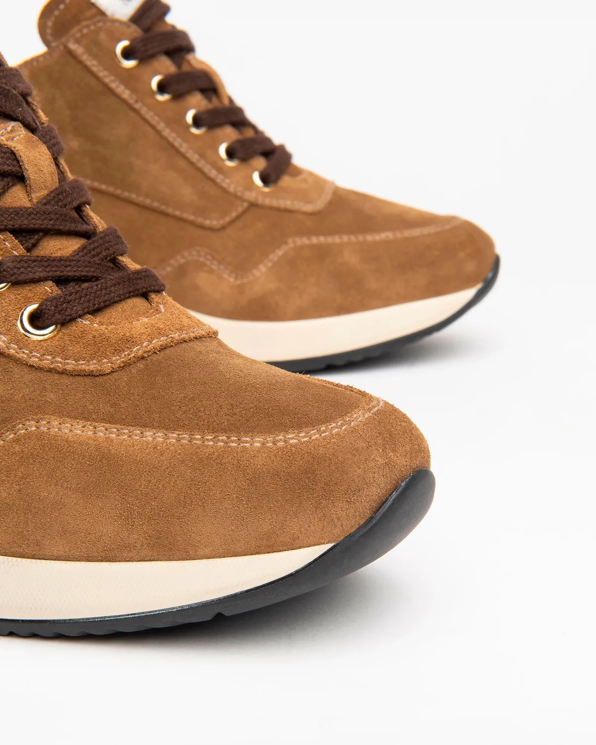 Sneakers piele intoarsa NeroGiardini platforma 7cm