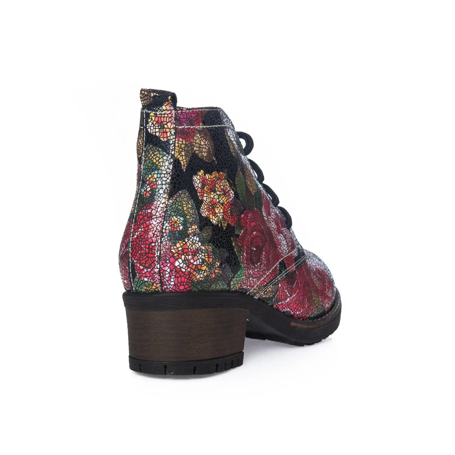 Catinca Shoes BC16 PF ghete damă flori piele naturală