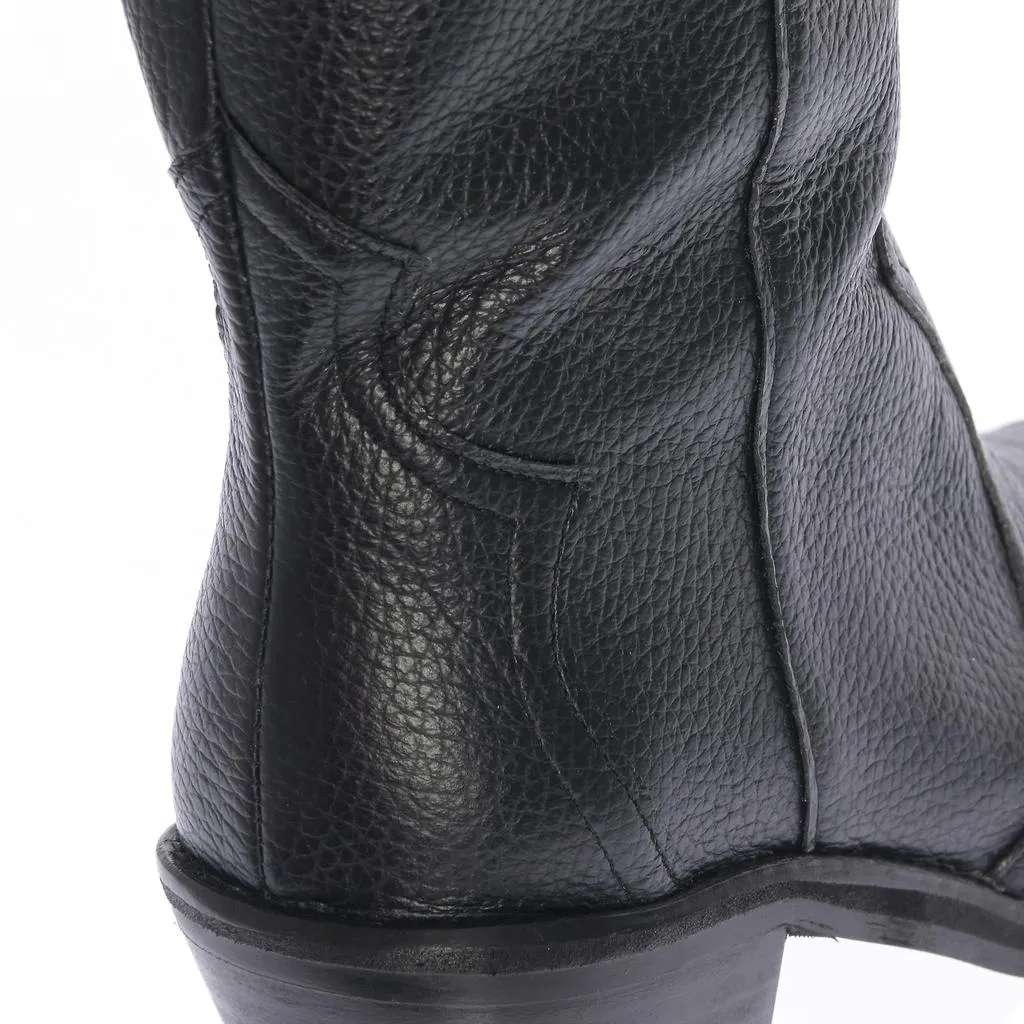 Ana Urbana Shoes Blair ciocate negre piele naturală