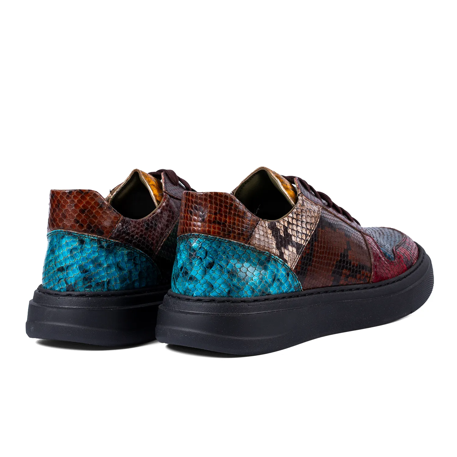 Lucas Shoes Sneaker 001 Chile sneakers maro croco piele