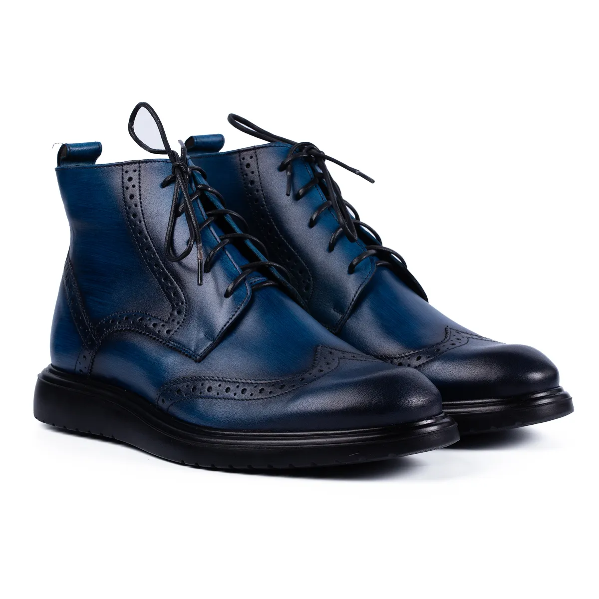 Lucas Shoes 850 Dudu Blue V2 ghete albastru piele