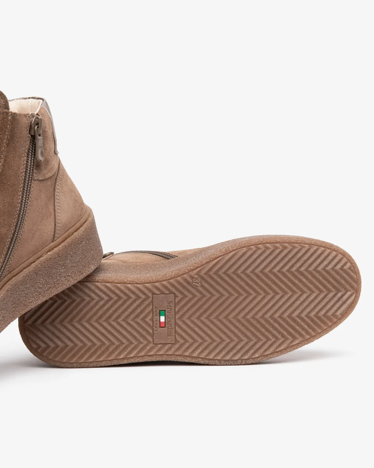 NeroGiardini sneakers damă platformă înaltă velur