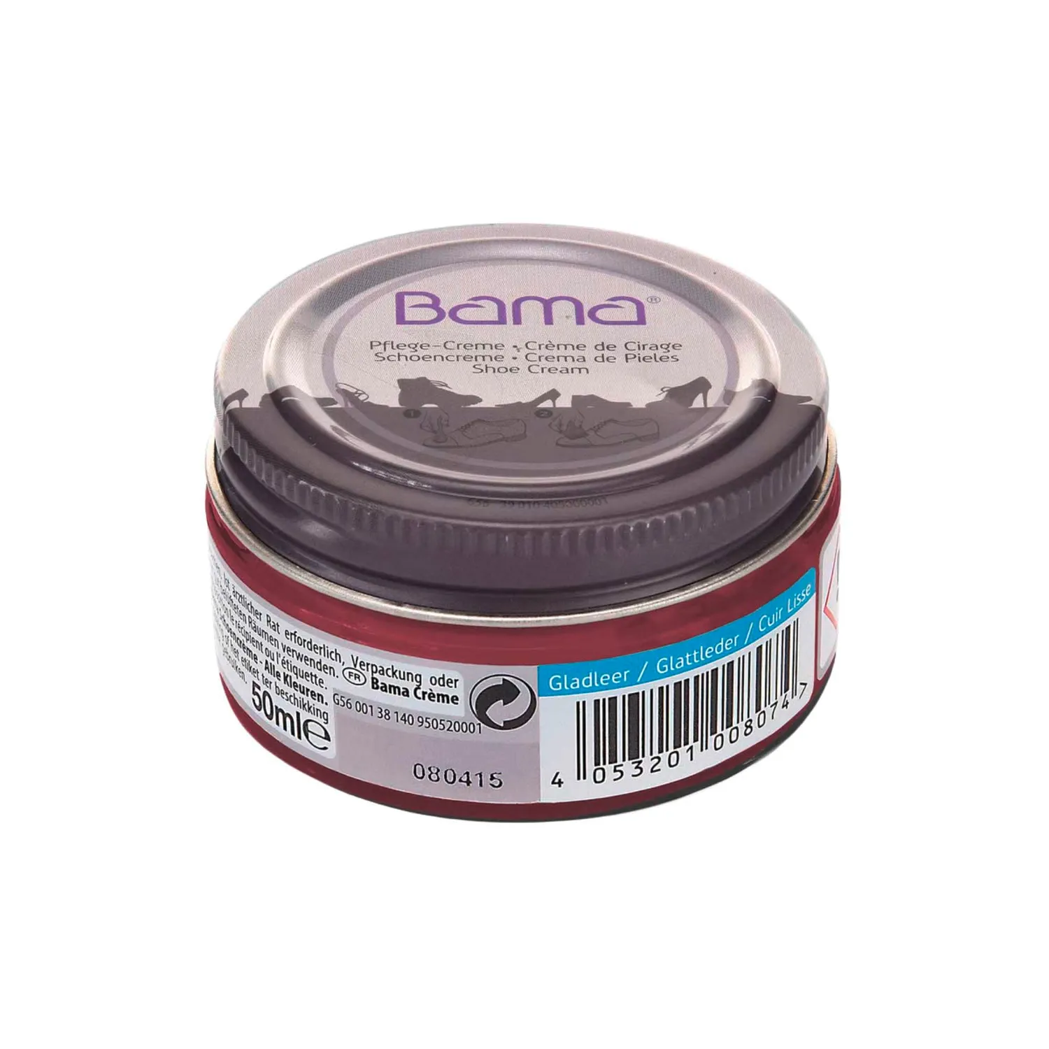 BÄR cremă îngrijire pantofi bordeaux 50 ml