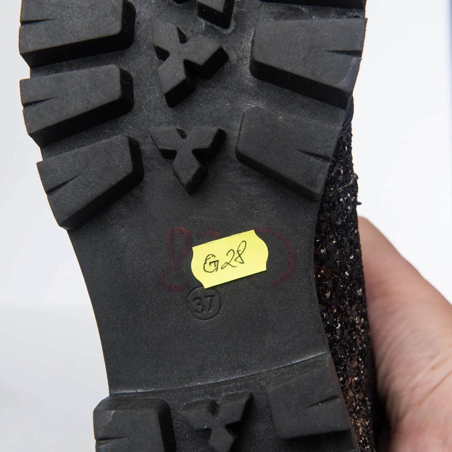 Catinca Shoes G28 NBGN bocanci dama negri glitter