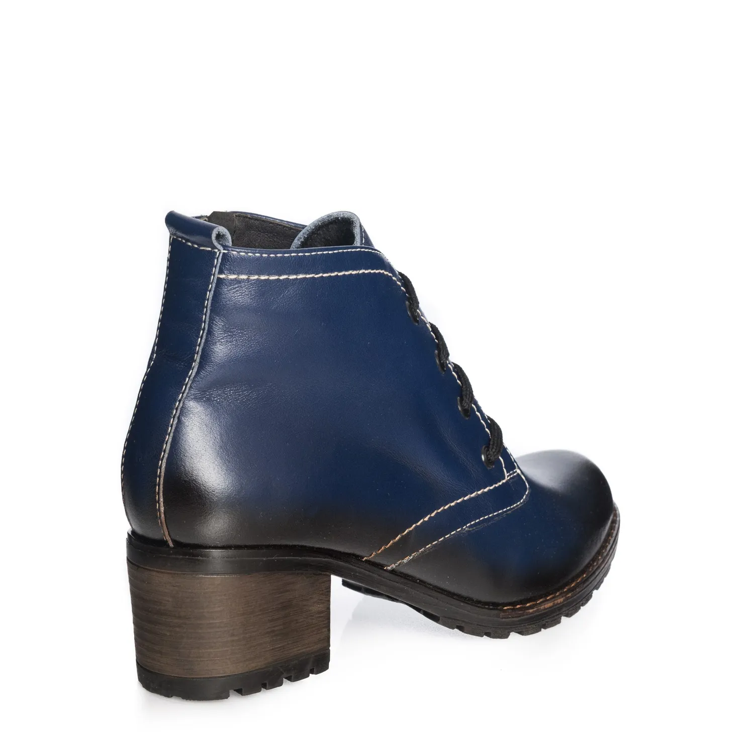 Catinca Shoes BC16 BP ghete dama piele albastru perie