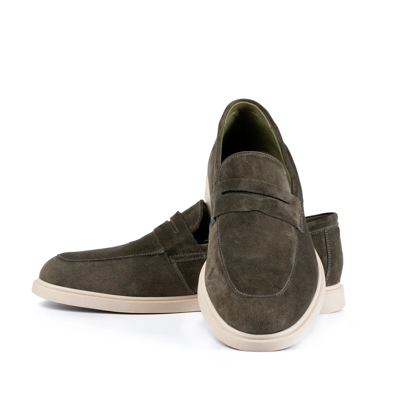 Lucas Shoes Ezra mocasini barbati verzi velur