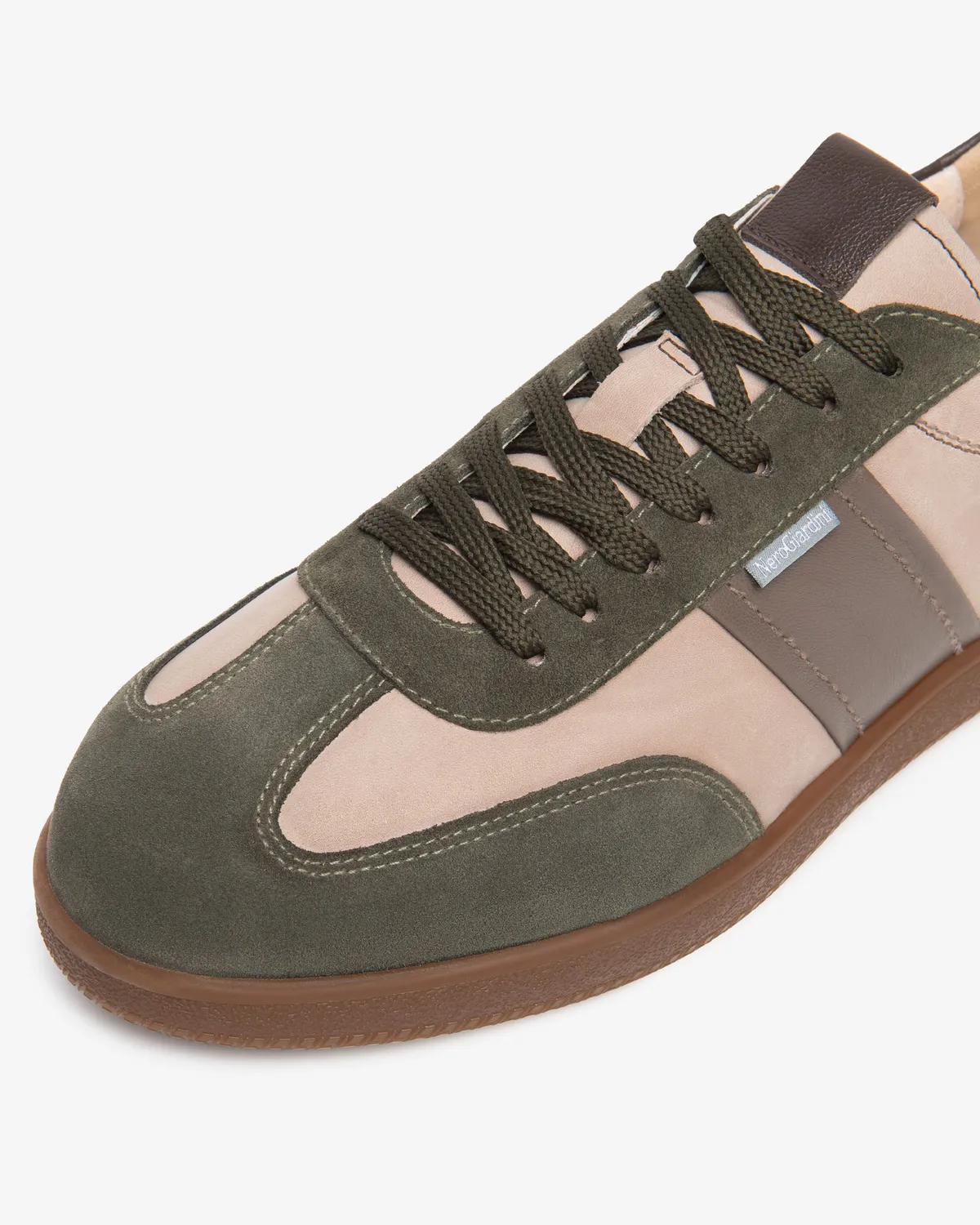 NeroGiardini sneakers piele barbati cu siret eleganti