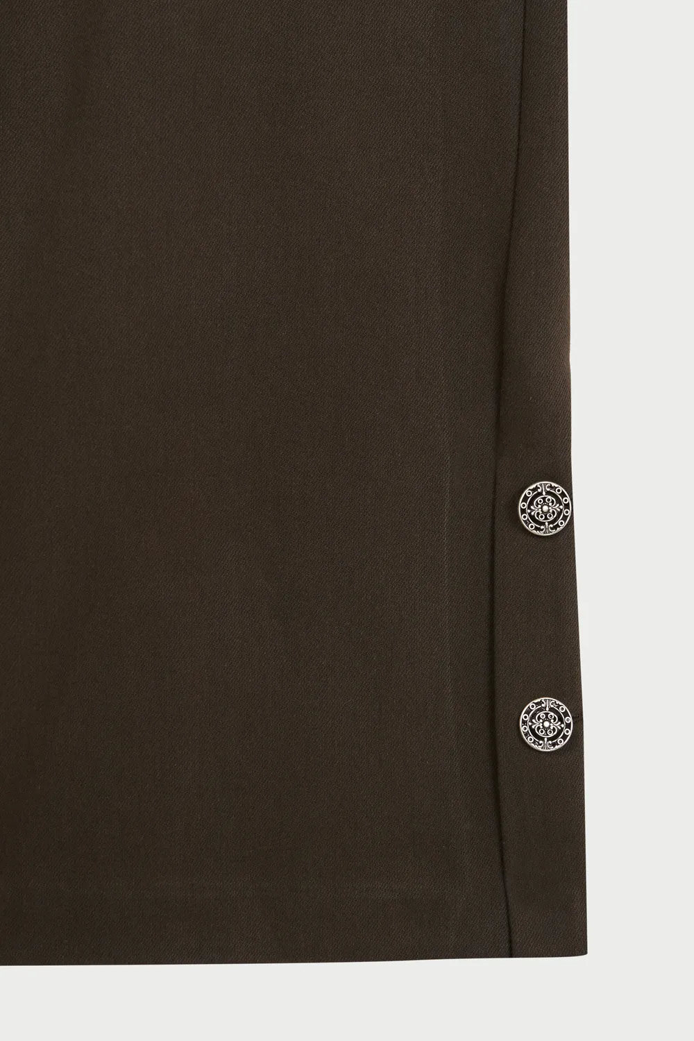 Flagelus Wizard Waltz Brown Pants pantaloni bumbac maro