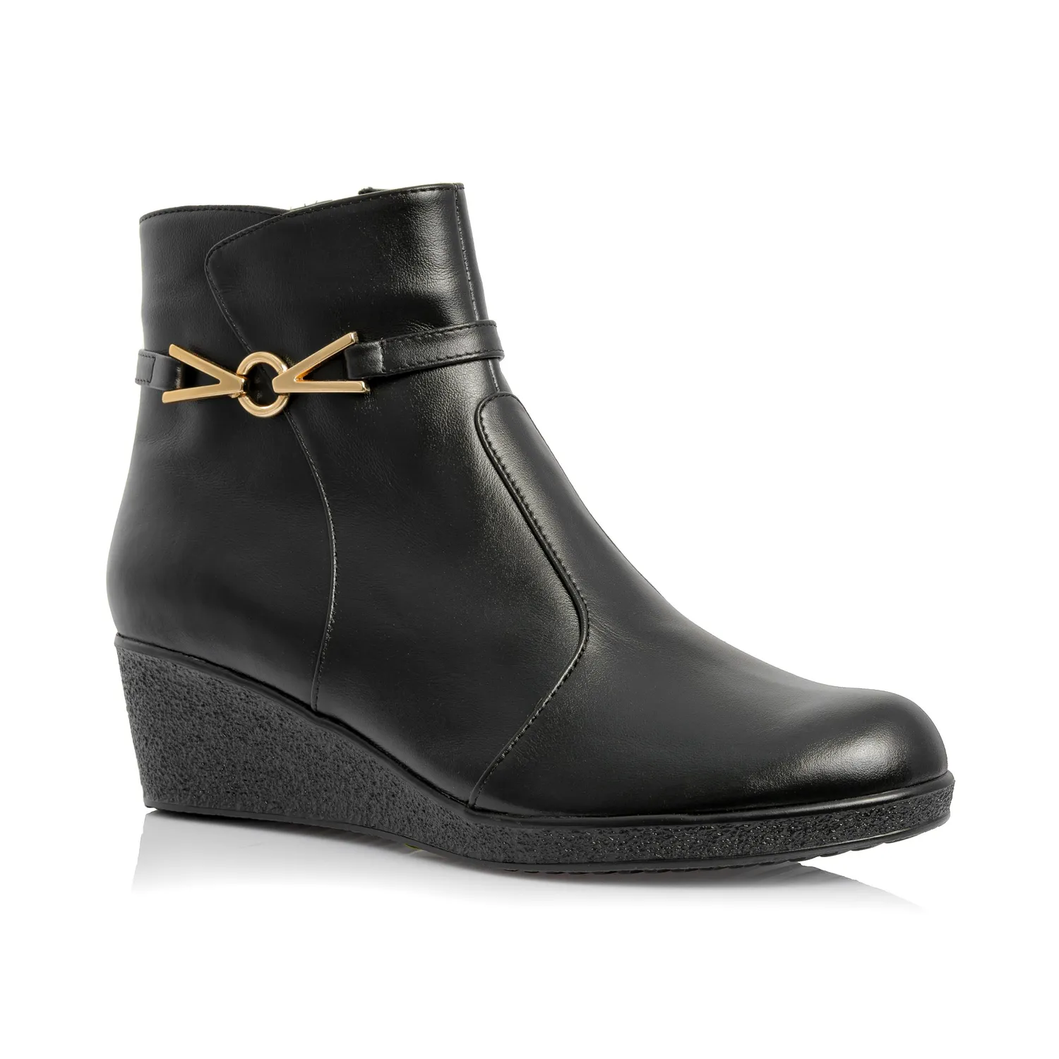 Catinca Shoes O54 NB ghete piele negru box