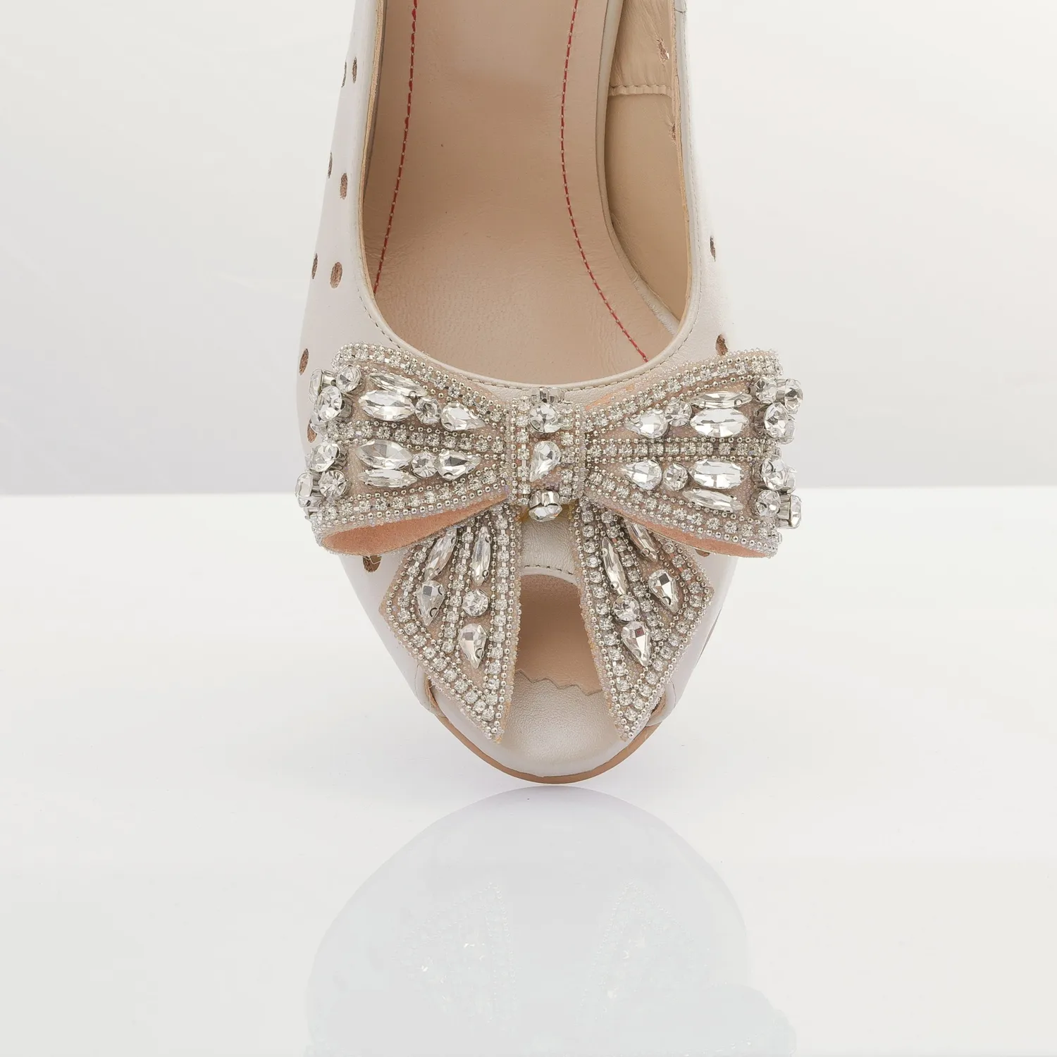 Catinca Shoes F24P BEJ sandale dama piele bej sidef