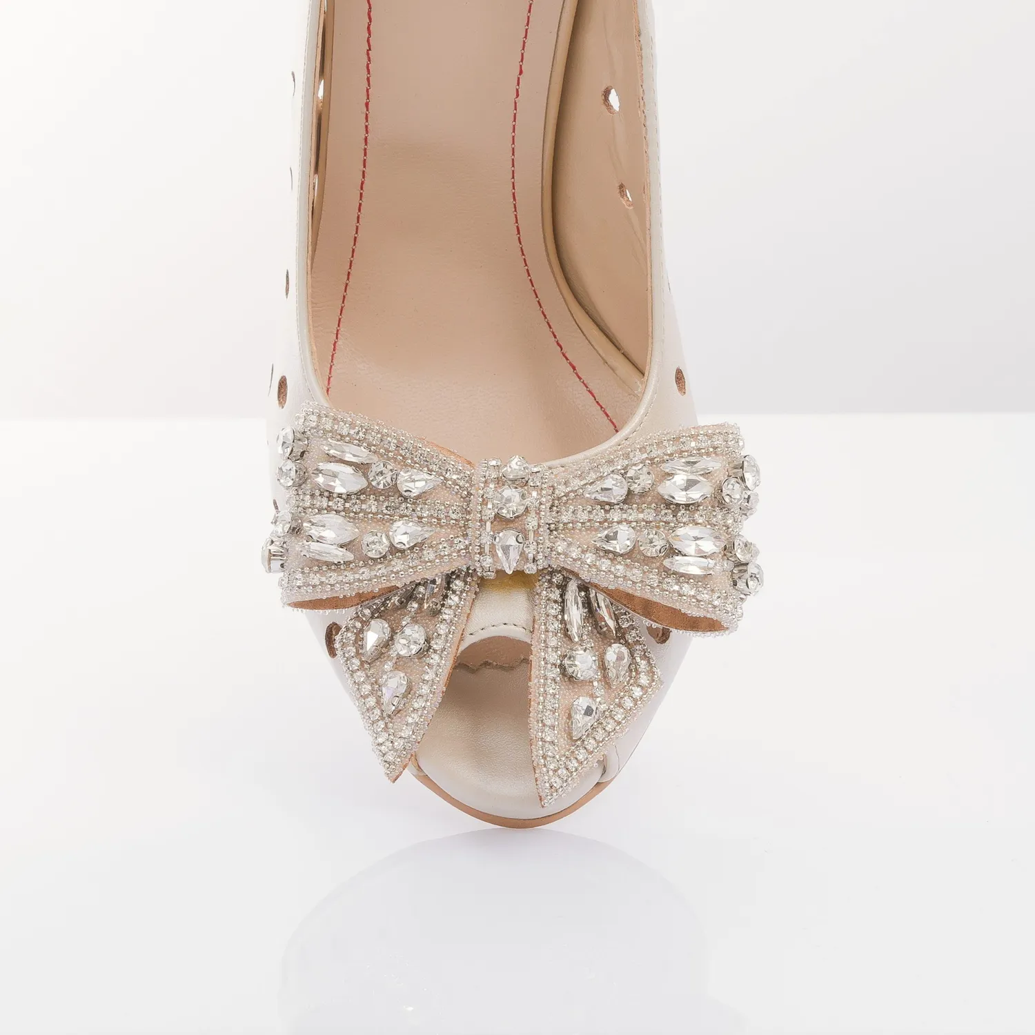 Catinca Shoes F23P BEJ sandale piele naturala bej sidef