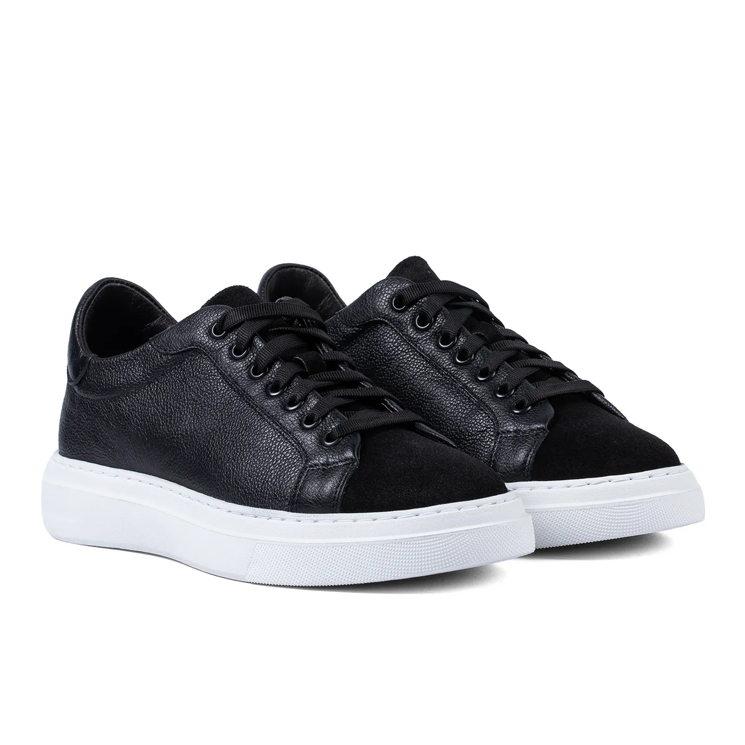 Lucas Shoes Sneaker 510 sneakers negru bizon piele naturala