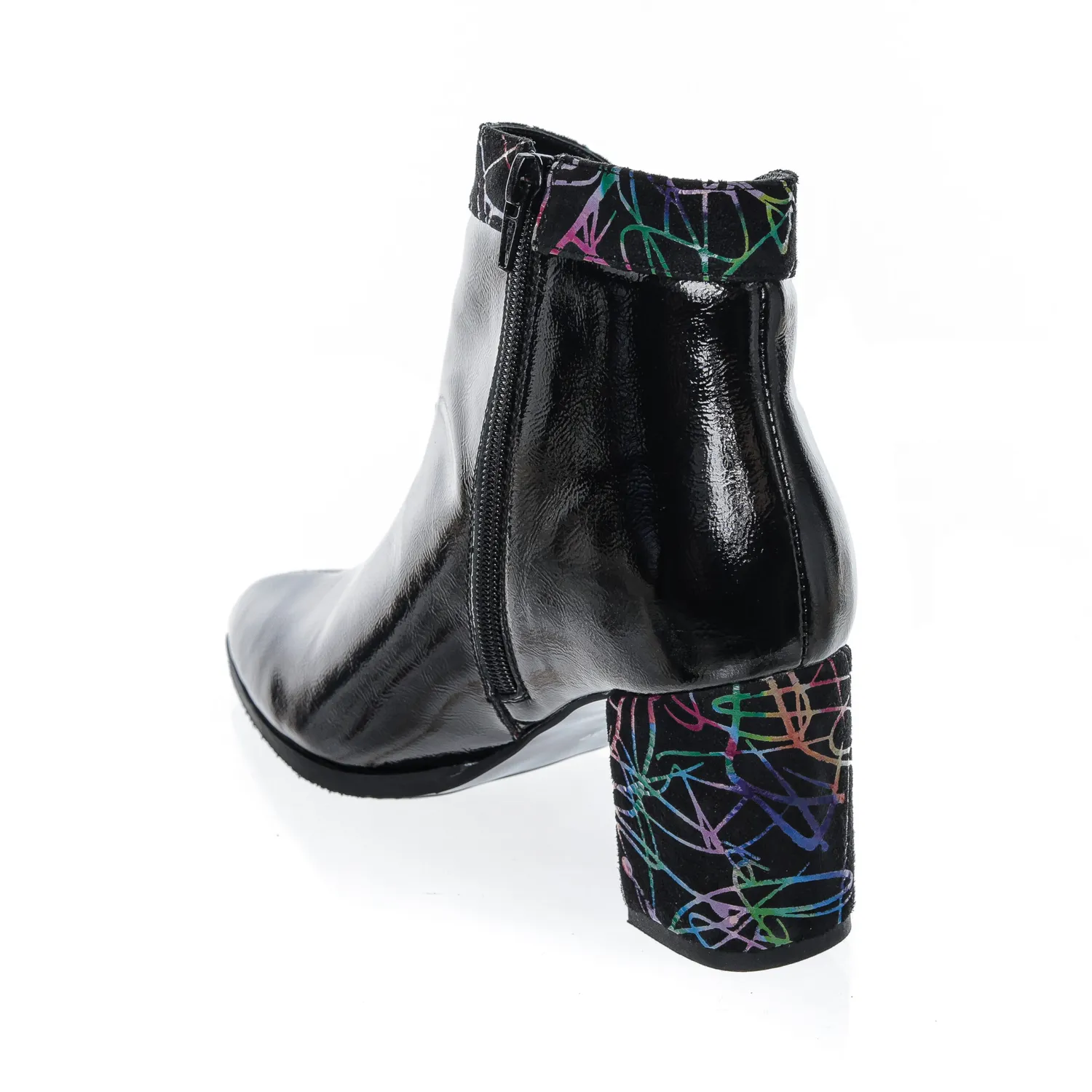 Catinca Shoes GX44 NBFC ghete dama negru box piele