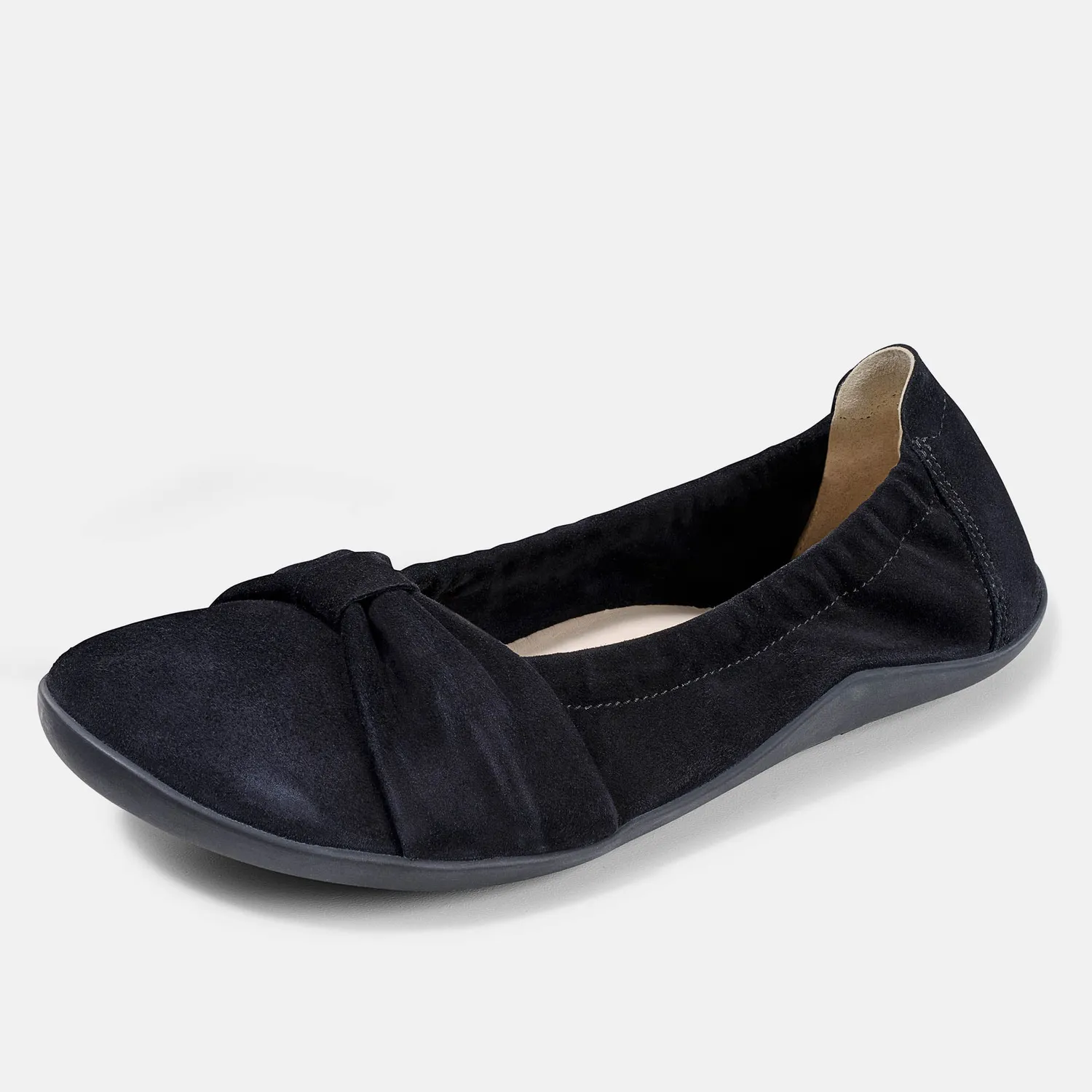 Bär B Barefoot Elly balerini negri piele capră