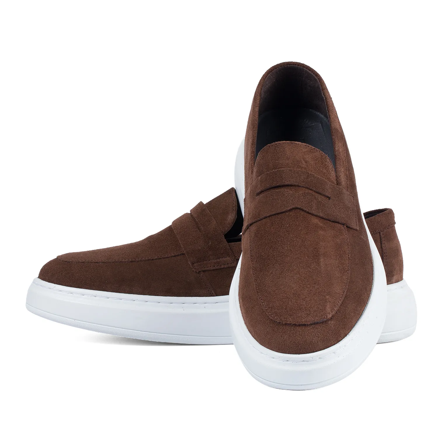 Lucas Shoes Ezra Maro Bruno mocasini maro piele