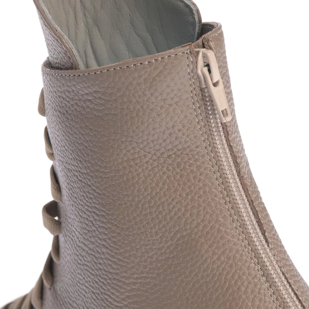 Ana Urbana Shoes Oslo bocanci grej piele texturată