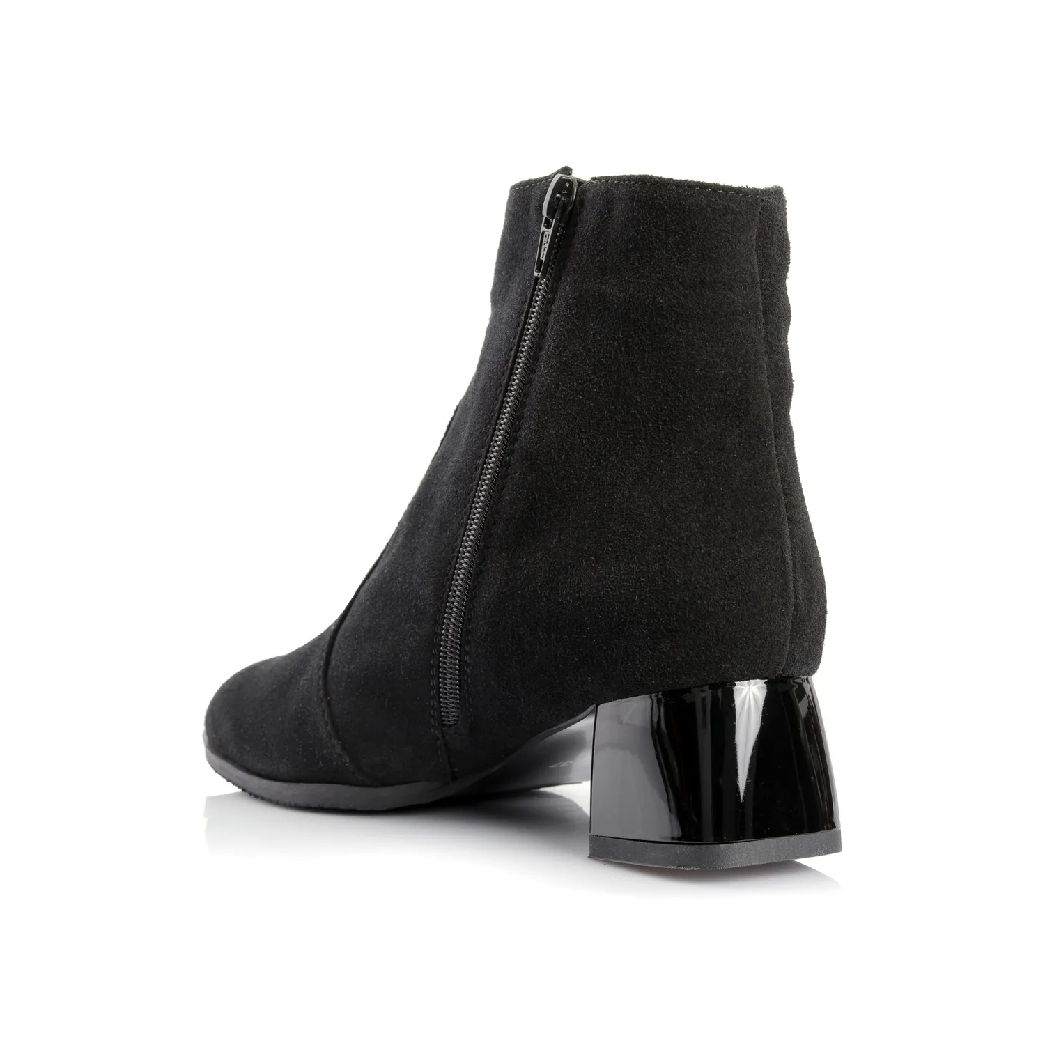 Catinca Shoes GX54A NA ghete dama piele negru antilopa
