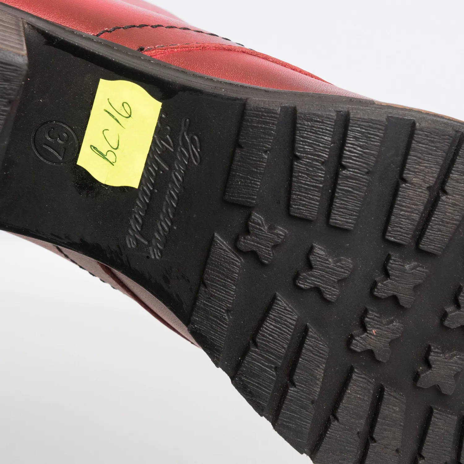 Catinca Shoes BC16 RP ghete dama piele naturala rosie