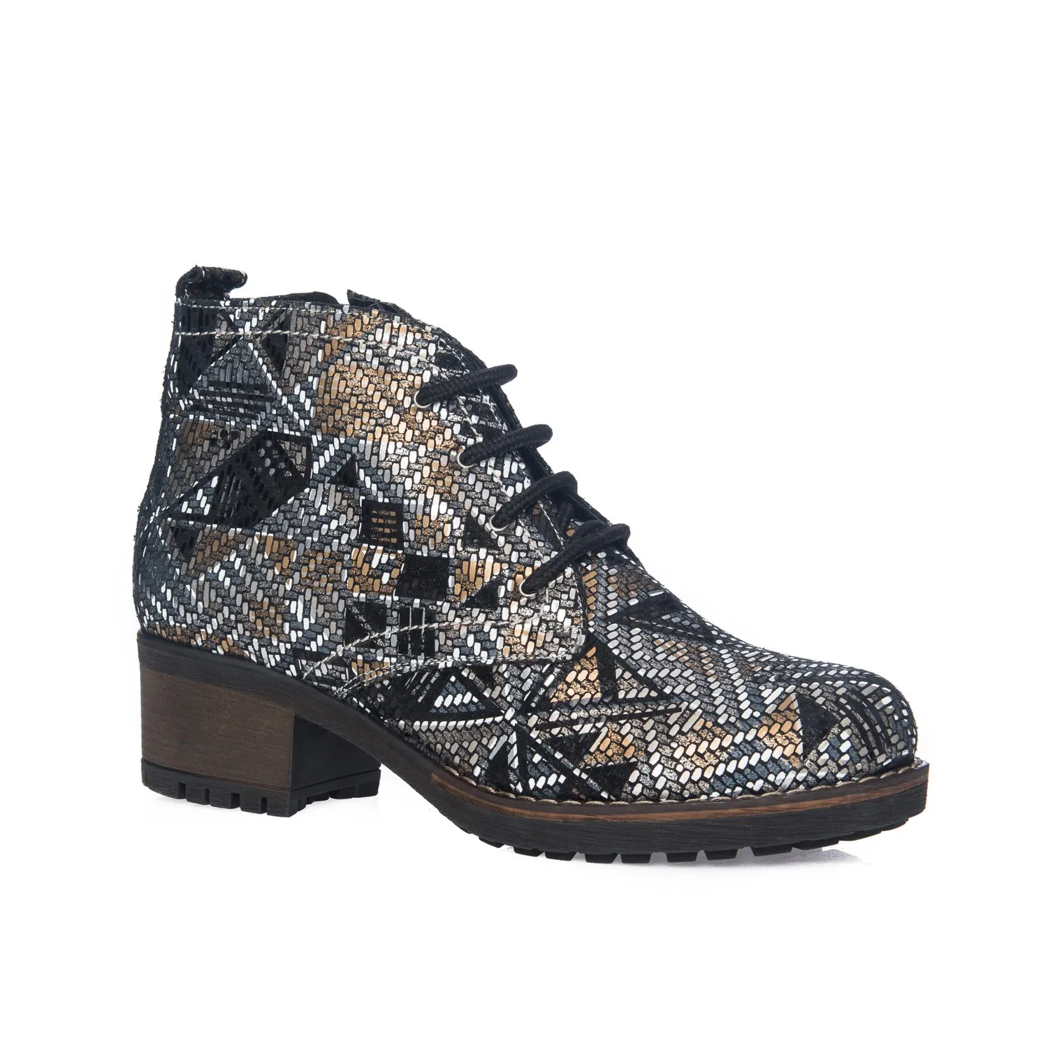 Catinca Shoes BC16 MZ ghete dama mozaic piele naturala