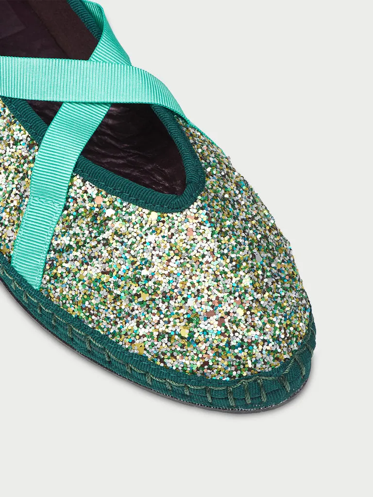 Flagelus Twenties Ballerina Green balerini glitter