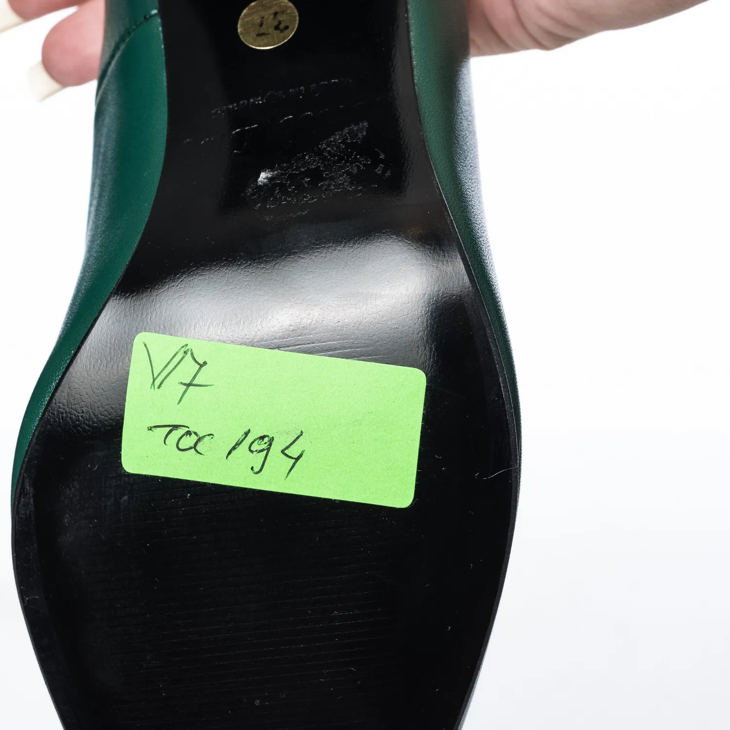 Catinca Shoes V7 VB sandale piele verde box