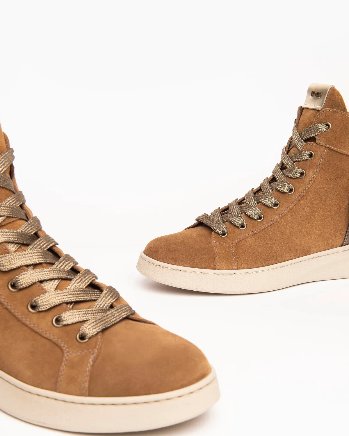 NeroGiardini sneakers inalti piele dama cu franjuri