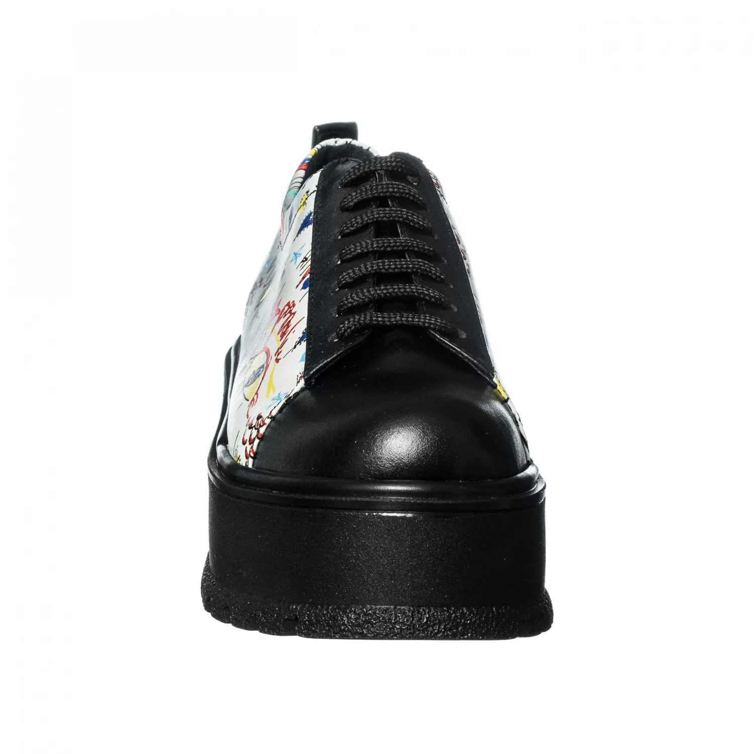 Catinca Shoes X3 NBAC pantofi dama piele negru cu alb