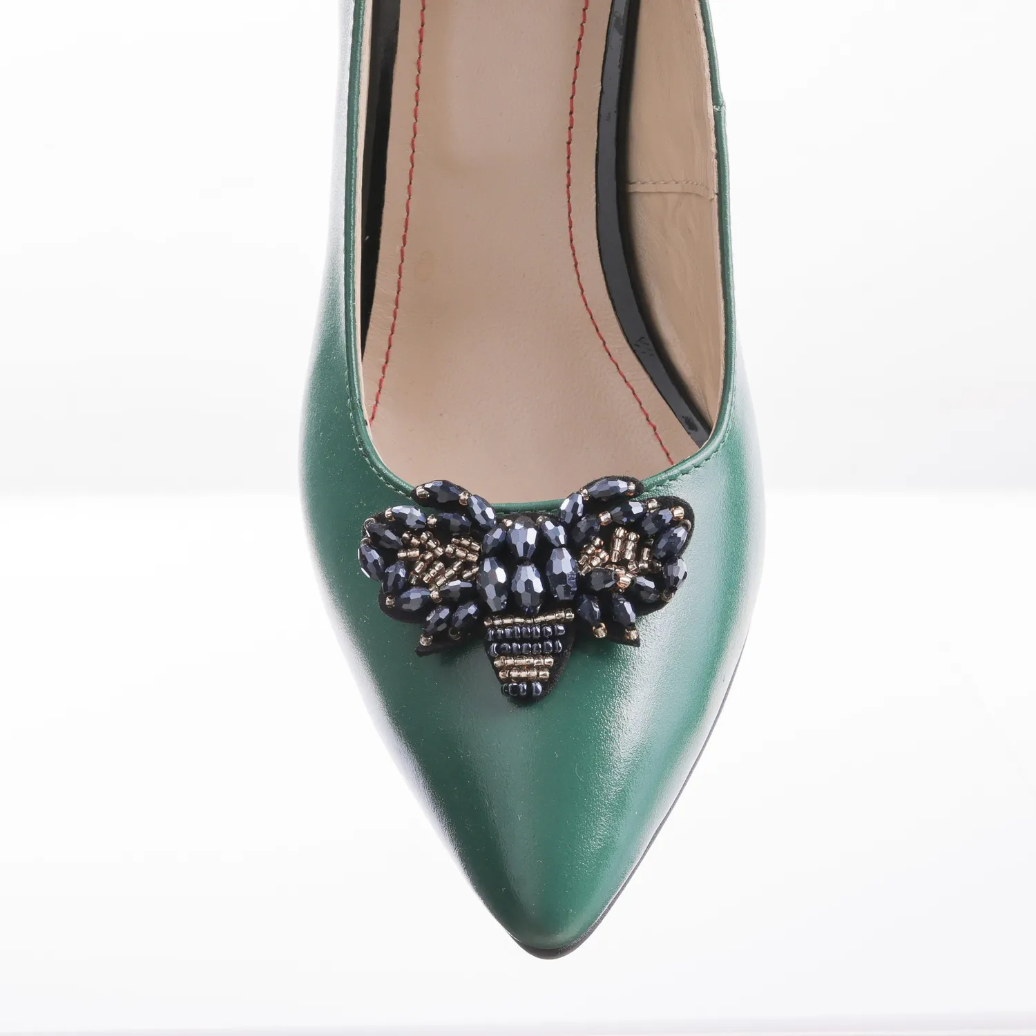 Catinca Shoes A63 VB pantofi dama piele verde box