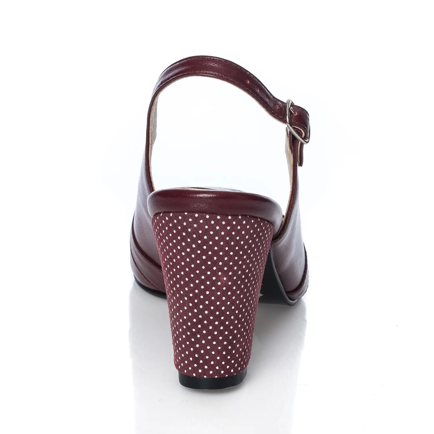 Catinca Shoes 024 BOTB sandale dama bordo piele naturala